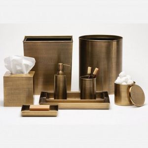 Ensemble d'accessoires de salle de bain en métal écologiques de luxe avec options personnalisables pour les hôtels, les resorts et les projets de décoration intérieure haut de gamme - Product Image 3