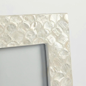 Beautiful Handcrafted Finish for Displaying Photos Artwork and Memorable Moments Elegant Exquisite Capiz <b>Picture</b> <b>Frame</b> - Product Image 3
