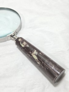 Loupe de lecture vintage de luxe avec poignée en résine, loupe de bureau, loupe à main, ensemble cadeau d'entreprise décoratif - Product Image 1