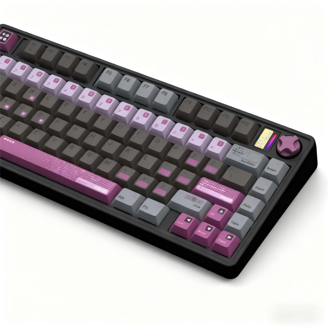Gasket Mount Mechanical Keyboard Tri-mode Hot-swappable Switches 75% Layout RGB Backlit Professional Gaming Keyboard