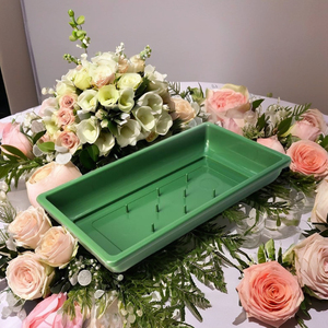 Bandeja Floral Más Vendida FT-10A, Color Verde, Decoración Floral para Eventos, Ramo de Boda, Apta para 1 Pieza de Espuma, Año Nuevo Chino, Navidad - Product Image 1