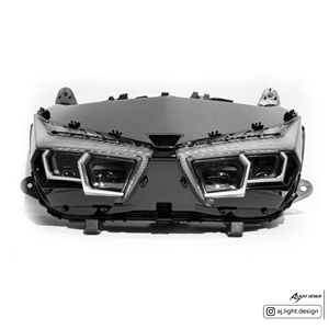 Nuevo Faro Delantero LED de 4 Lentes para Motocicleta, 50W, Luz Alta Blanca Natural, Luz Diurna, Intermitente, Cygnus X - Product Image 2