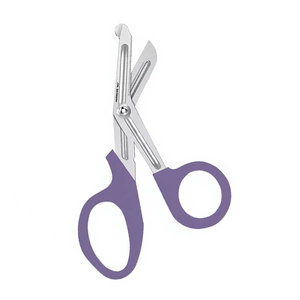 Ciseaux de traumatologie pour infirmières, 5,5 pouces, violets, en acier inoxydable de qualité allemande, pour premiers secours, bandages et coupes d'urgence médicales - Product Image 5
