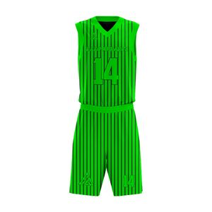 Maillots de basketball personnalisés imprimés en gros pour hommes, uniformes de basketball par sublimation grandes tailles avec logo vierge, style ensemble - Product Image 4