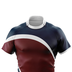 Custom Unisex Sublimated Rugby Jersey Short Sleeve Fitted Moisture Wicking Breathable Polyester All Seasons Sport Apparel - Product Image 3