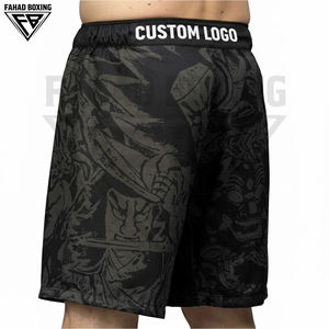 Pantalones Cortos de MMA Personalizados, Cómodos y Transpirables, Sublimación Completa, Ropa de Equipo para Entrenamiento de Combate, Impresos, 100% Poliéster, Ropa de Artes Marciales - Product Image 3