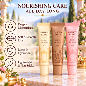 Coffret de baumes à lèvres OEM/ODM – 3 cadeaux hydratants et nourrissants saveur vanille, café et baies, au beurre de karité, parfum personnalisable, emballage inclus - Product Image 6