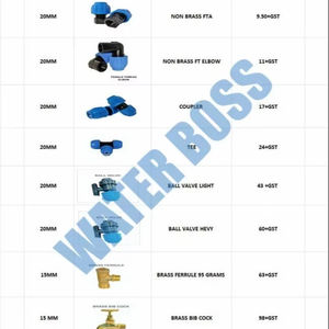 Raccords de tuyauterie en PVC à bride égale de 15 mm Dhananjay Polymers, adaptateurs bas coût haute pression, colliers de serrage pour eau, vente en gros OEM - Product Image 2