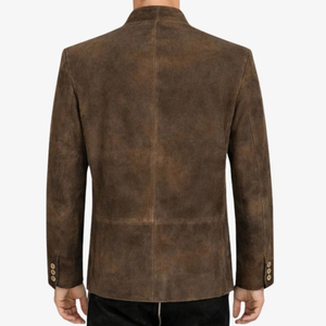 Veste Trachten pour homme sur mesure, style allemand - Design bavarois traditionnel, col montant, en laine respirante, pour usage extérieur - Product Image 6