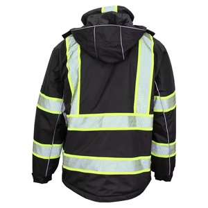 Hot Selling Workwear Winter Reflective Safety Jacket Waterproof Comfortable <b>Hi</b> Vis Jacket New Design Safety Jacket - Product Image 4