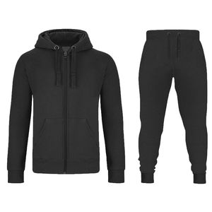 Ensemble de survêtement décontracté pour homme, collection hiver 2026, à manches longues et fermeture éclair intégrale, idéal pour le sport et la course à pied - Product Image 1