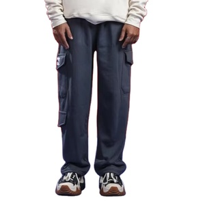 Pantalones desgastados para hombre, estilo de calle, gimnasio, correr, Jogger, venta al por mayor, pantalones de punto de lona, pantalones casuales de pista Cargo - Product Image 2