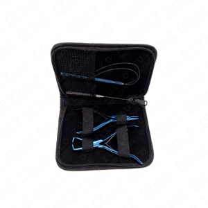 Herramienta de Extensión de Cabello de Acero Inoxidable Premium, Alicates Azules para Micro Anillos y Extensiones de Cinta, para Uso Profesional en Salón - Product Image 4