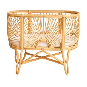 High Quality Rattan Baby Cradle Toddler Furniture Bassinet <b>Bed</b> Crib Kids Room Wholesale Factory Price Hot Sale Cheap - Product Image 2