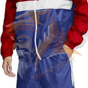 Wholesale Manufacturer Custom logo Zipper up <b>Nylon</b> Jacket and <b>Jogger</b> 2 Piece Set 100 % <b>Nylon</b> Windbreaker Tracksuits For Men - Product Image 6