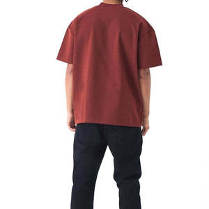 T-shirts pour hommes multicolores, nouveau style, couleur noire, épaules tombantes, respirants, anti-rétrécissement, pour adultes. - Product Image 1