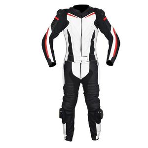 Traje de Motocicleta Unisex Transpirable de Alta Calidad, Traje de Carreras de Motocicleta de Dos Piezas de Cuero Real, Diseño Profesional Personalizado - Product Image 1