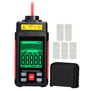 Tachymètre photoélectrique numérique double mode haute précision – 10 à 99 999 tr/min, sans contact et avec fonction de comptage, avec grand écran LCD - Product Image 1