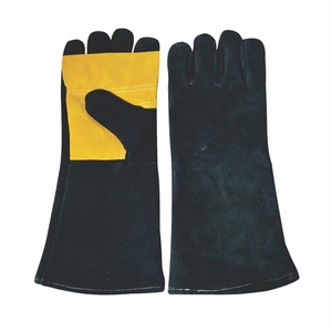 Gants de soudage en cuir de vachette renforcé, protection industrielle, ignifuges, durables, pour la lutte contre les incendies - Product Image 1