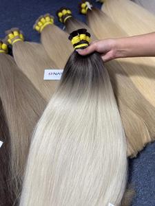 Extensions de cheveux humains Remy de qualité vietnamienne Nasa Hair, double trame, 100g, 70cm, lisses naturels, teints toutes couleurs - Product Image 2
