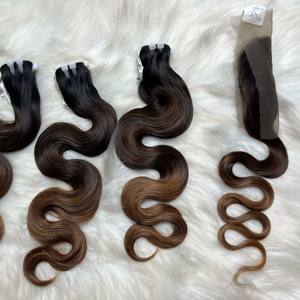 Paquete de ondas corporales al mejor precio cruda virgen remy sin enredos trama Genius sin procesar de alta calidad - Product Image 2