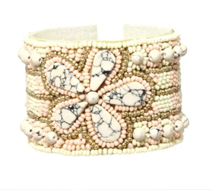 Nuevo Brazalete Bordado de Alta Calidad con Cuentas Multicolores de la India, Hecho a Mano para Mujeres y Niñas, Etsy - Product Image 2