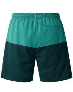 Shorts à cordon de serrage pour hommes, couleur bleu sarcelle et vert foncé, séchage rapide, décontracté, pour l'été, la plage, athlétique, confortable, coupe légère - Product Image 5
