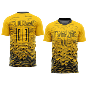 Op maat bedrukte voetbaltenues, snel drogende sportkleding met logo, naam en nummer voor clubs, wedstrijdtenues. - Product Image 1