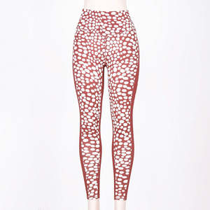 Pantalones de Yoga con Estampado Personalizado, Leggings de Cintura Alta con Efecto Levanta Glúteos para Mujer, Elásticos en Cuatro Direcciones, Compresión de Spandex/Nylon, Ajuste Delgado - Product Image 6