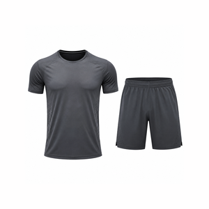 Ensemble T-shirt et short de course pour homme, vêtements de sport, séchage rapide, respirant, tenue de fitness, entraînement athlétique, vêtements d'été - Product Image 6