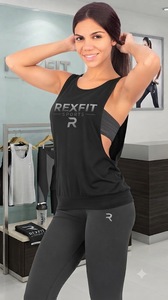 เสื้อกล้ามออกกำลังกายผู้หญิง REXFITSPORTS 2026 แบบสั่งทำพิเศษ ทรงหลวม ระบายอากาศได้ดี เหมาะสำหรับฟิตเนส โยคะ และกีฬา - Product Image 5