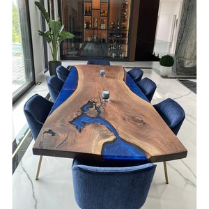Epoxy Furniture Wood Resin <b>Dining</b> <b>Table</b> Handmade Home Furniture Wholesale OEM Custom Design - Product Image 1