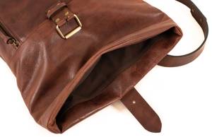 Multi Layer Leather <b>Roll</b> Top <b>Backpack</b> Organized Storage Laptop Rucksack For Export Supply LTBP-0284 - Product Image 4