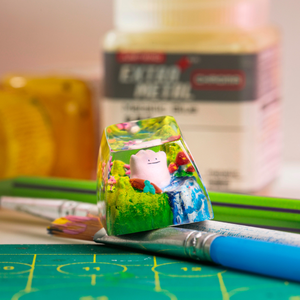 Teclas Artesanales Bosque Místico, Teclas Artesanales Personalizadas, Teclas Anime Lindas, Teclas Verdes, Juego de Teclas, Teclas de Madera - Product Image 5