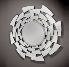 Espejo de hierro con marco de Metal para decoración de pared, espejo Circular Irregular para sala de estar, Vintage, de lujo, informal - Product Image 4