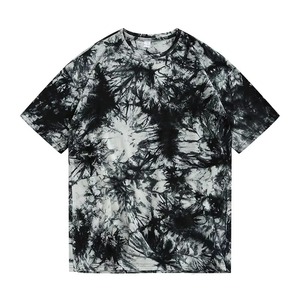 Camiseta de algodón personalizada con efecto Tie-Dye OEM, camiseta Tie-Dye de verano de cuello redondo extragrande y peso pesado para hombre, proveedor de ropa urbana - Product Image 4