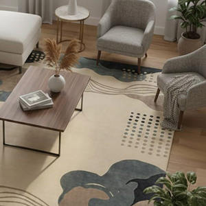 FIDA ART GALLERY Tapis en laine de luxe vert uni, tissé à la main, design quadrillé, décoration intérieure, cadeau de Noël, salon - Product Image 6