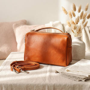 Wholesale women's handbags genuine leather shoulder <b>purse</b> private label low MOQ custom design supplier - Product Image 5