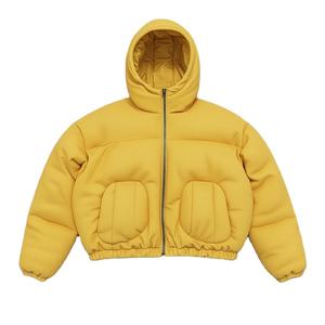High Quality Mens Winter Puffer Jacket Custom Hooded Bubble Coat Thick Warm Outdoor <b>Down</b> Jacket Casual Street Style Wear - Product Image 3