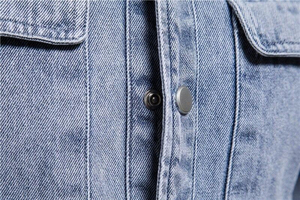 OEM Fashion Denim <b>Jacket</b> High Quality <b>Long</b> Sleeves Jeans <b>Jacket</b> <b>Men's</b> Denim Jeans Shirt for Unisex Best Premium <b>Jacket</b> for <b>man</b> - Product Image 3