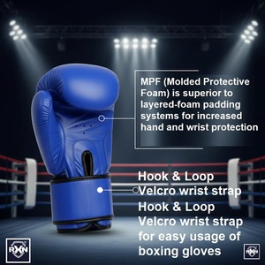 Gants de boxe professionnels en cuir pleine fleur RXN World Champ Competition - (BG-01) - Product Image 3