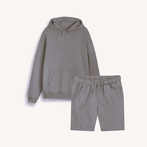 Ensemble sweat à capuche et short en coton personnalisable pour homme – Qualité supérieure, respirant, décontracté - Product Image 6