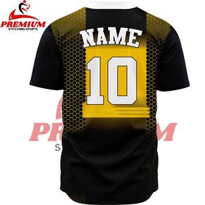 Meilleur maillot de baseball à manches courtes en sublimation - 100% polyester respirant, séchage rapide, logo et broderie personnalisables - Product Image 6