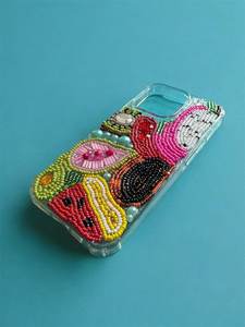 Pendientes de mujer hechos a mano con cuentas de acero inoxidable y pedrería, diseño vintage de frutas de dibujos animados, divertidos para sombreros, vaqueros y fundas de teléfono - Product Image 2