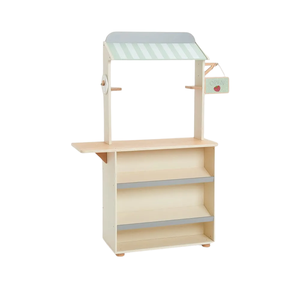 ของเล่นเด็ก ชุดร้านค้าจำลอง ทำจากไม้ MDF เป็นมิตรต่อสิ่งแวดล้อม พร้อมชั้นวางของสำหรับจัดเก็บ  ขายส่ง - Product Image 2