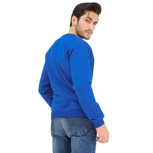 Men's Thick <b>Pullover</b> <b>Jumpers</b> O Neck Long Sleeves Sweatshirt Embroidery Logo Winter Fleece Designer Solid Pattern 100% Cotton - Product Image 4