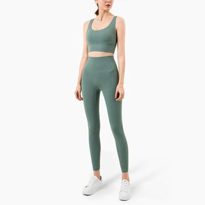 Women's Summer New 2 Piece Clothes Seamless Workout Clothing Women Sportswear Suit Wear Gym Fitness <b>Set</b> Women <b>Sets</b> Yoga <b>Sets</b> - Product Image 2