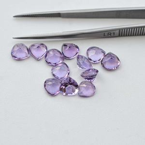 อัญมณีอเมทิสต์ธรรมชาติ4มม. 6มม. 8มม. 10มม. อัญมณีเจียระไนแบบเหลี่ยมเพชรพลอยหลวมสำหรับทำเครื่องประดับซัพพลายเออร์หินเทียบ - Product Image 2