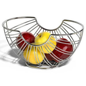 Panier à fruits décoratif en métal, design multifonctionnel, forme cylindrique, panier à fruits pour la maison, la cuisine, les boissons - Product Image 2