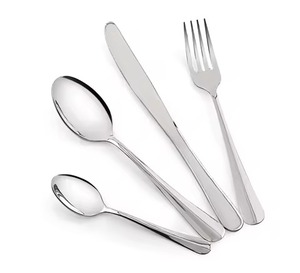 Ensemble de couverts en métal de qualité supérieure pour la table, cuillère, fourchette, paire de couverts de service, conçus pour des dîners sophistiqués - Product Image 6